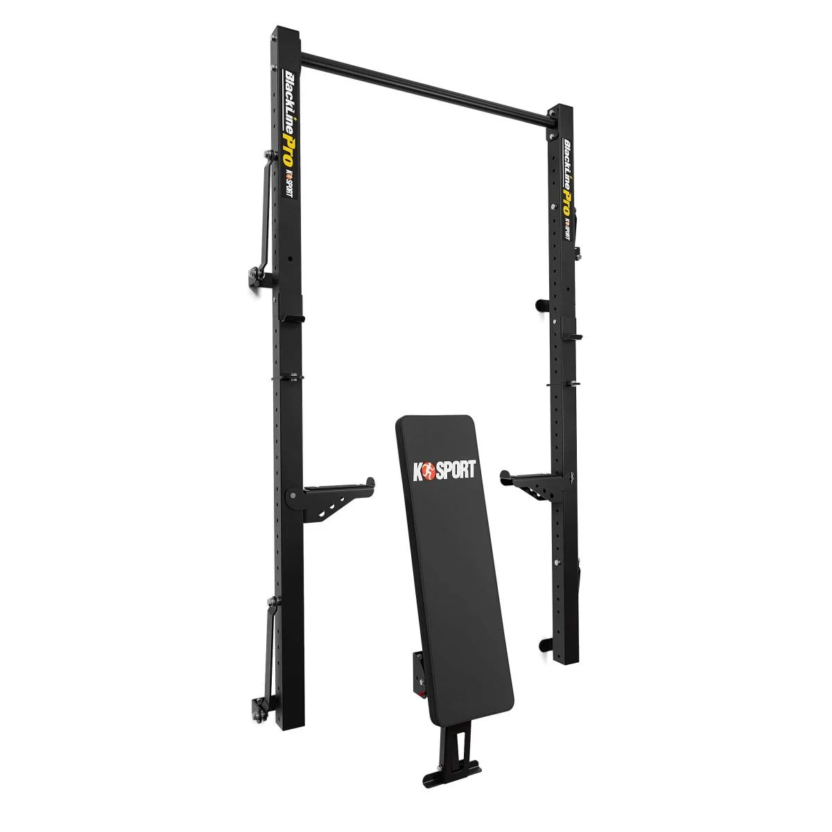 Opvouwbaar Wall Rack met Halterbank - Afbeelding 2