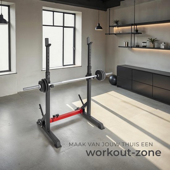 Tectake Squat Rack & Weight Bench - Afbeelding 2