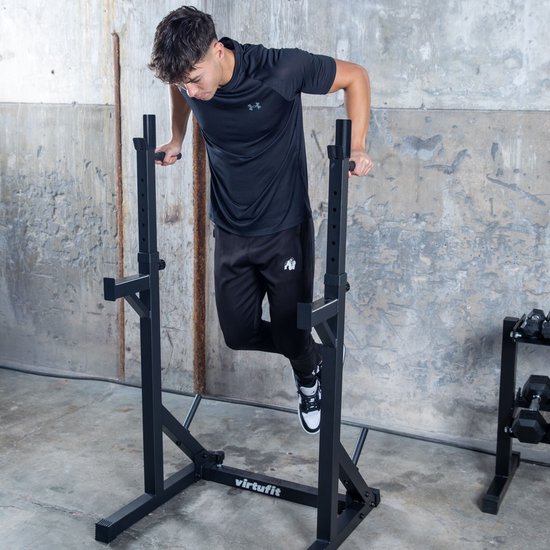 VirtuFit Adjustable Squat Support & Dip Stands - Afbeelding 4